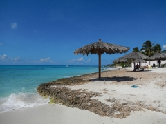 Crowded beaches of Aruba