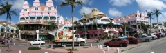 Mall panorama, Oranjestaad, Aruba. 