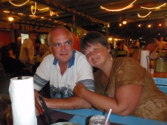 Pam and Maurice at Iguana Joes.