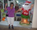 Aruba, December 2012 Pam and Santa