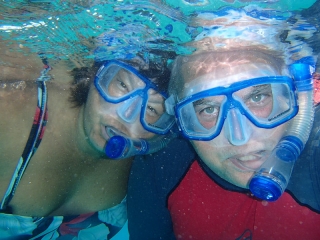 Couple of snorkelers