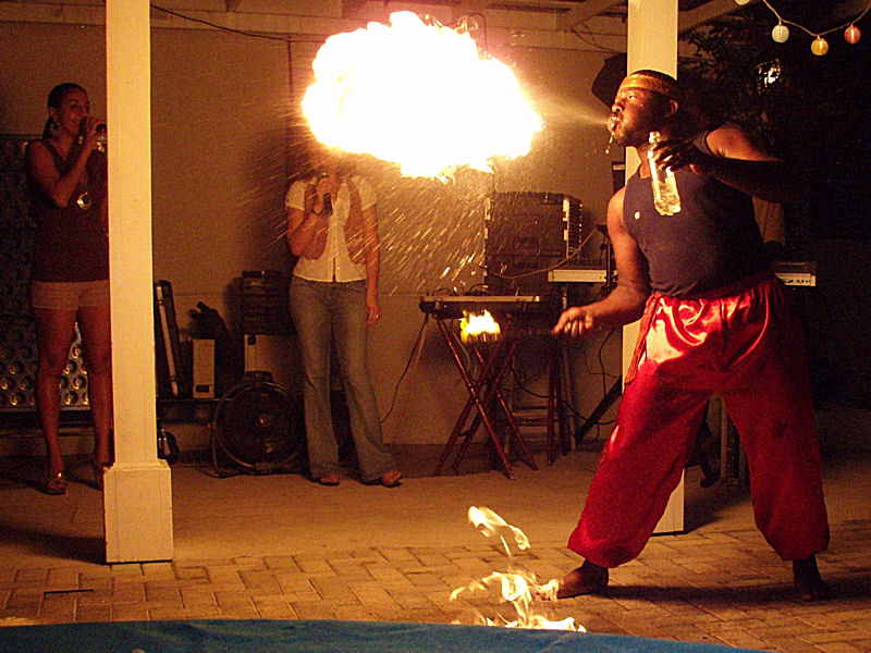 Abdul the fire eater