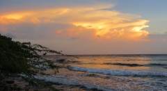 Sunset on Mambo Beach