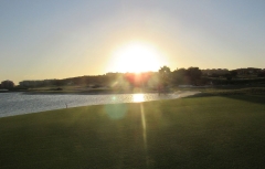 18th hole - sunset