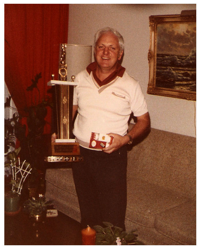 Dad\'s golf trophy