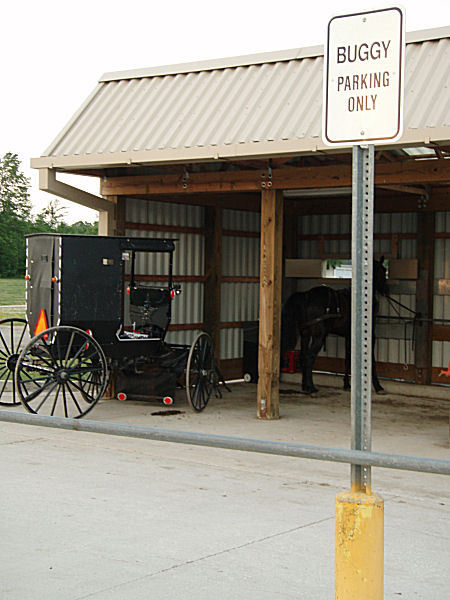 Amish Buggy Parking