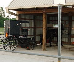 Amish Buggy Parking