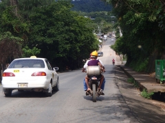 Riding in Roatan