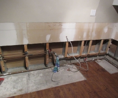 The sink area